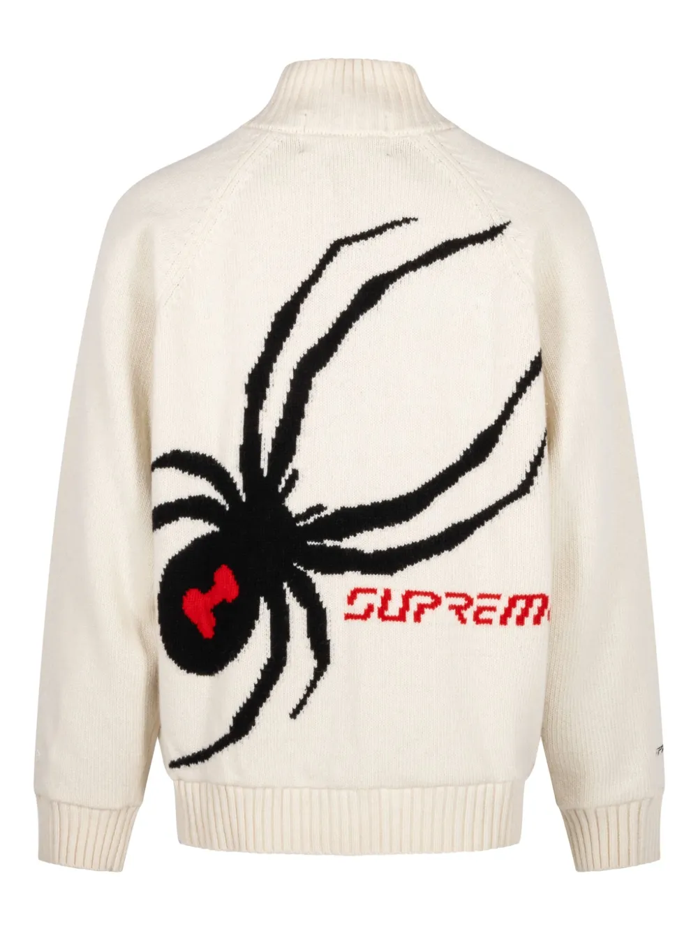 Supreme x Spyder zip-up "Stone" cardigan - Wit