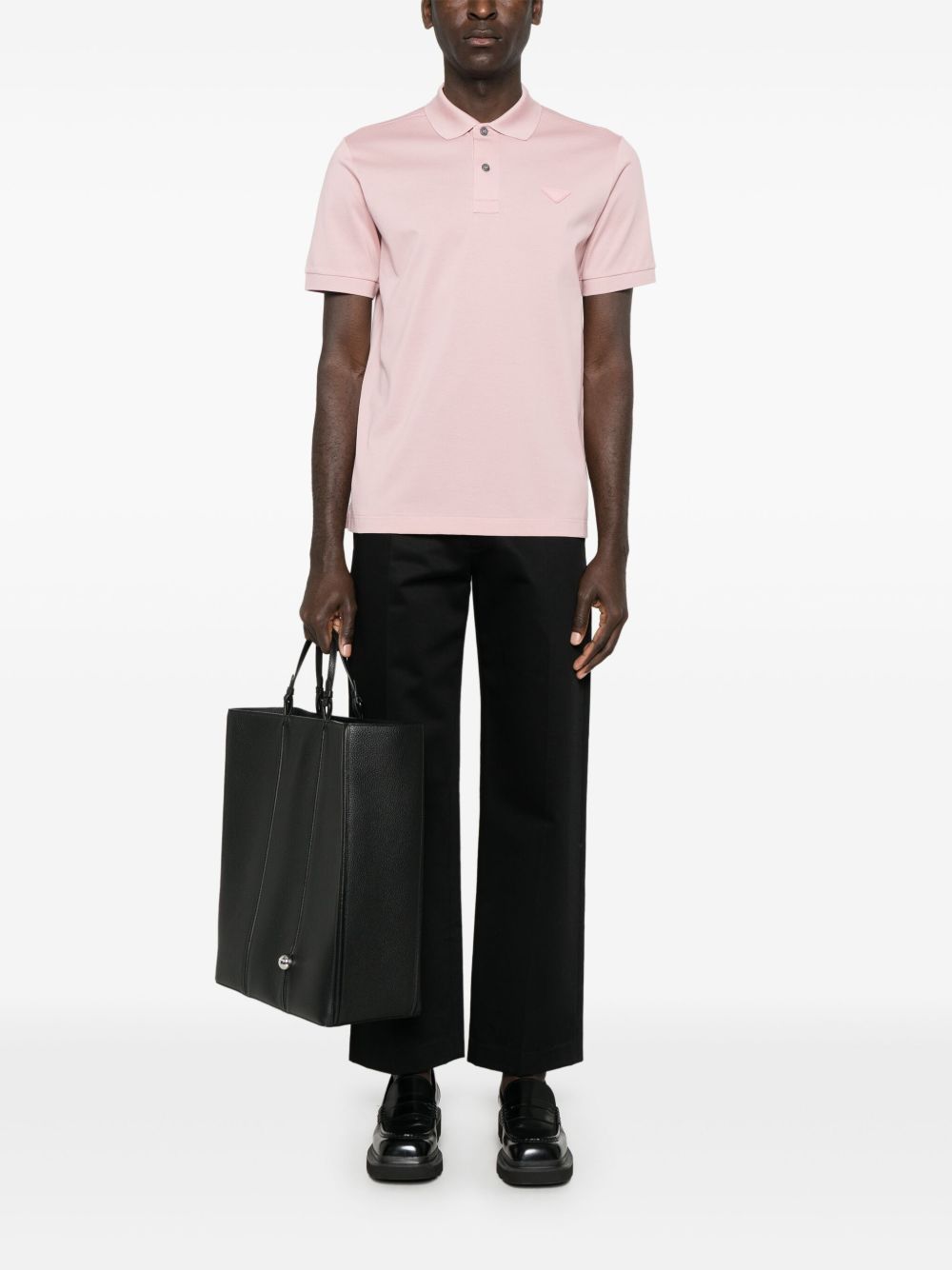 Prada Poloshirt met logo - Roze