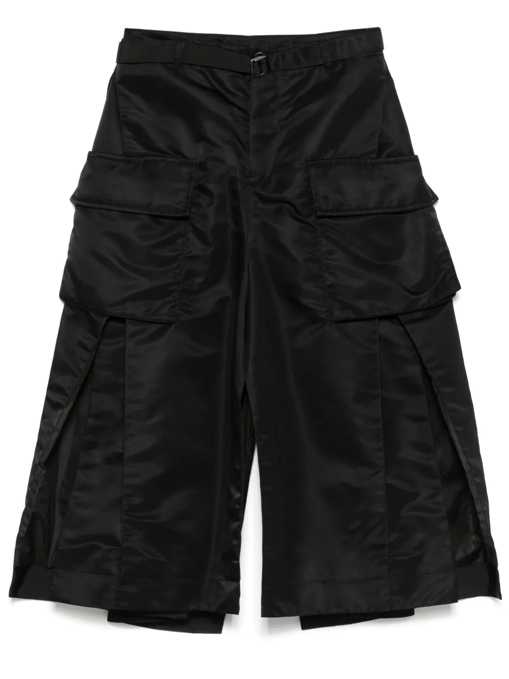 sacai falda midi con aberturas | negro | Image 1