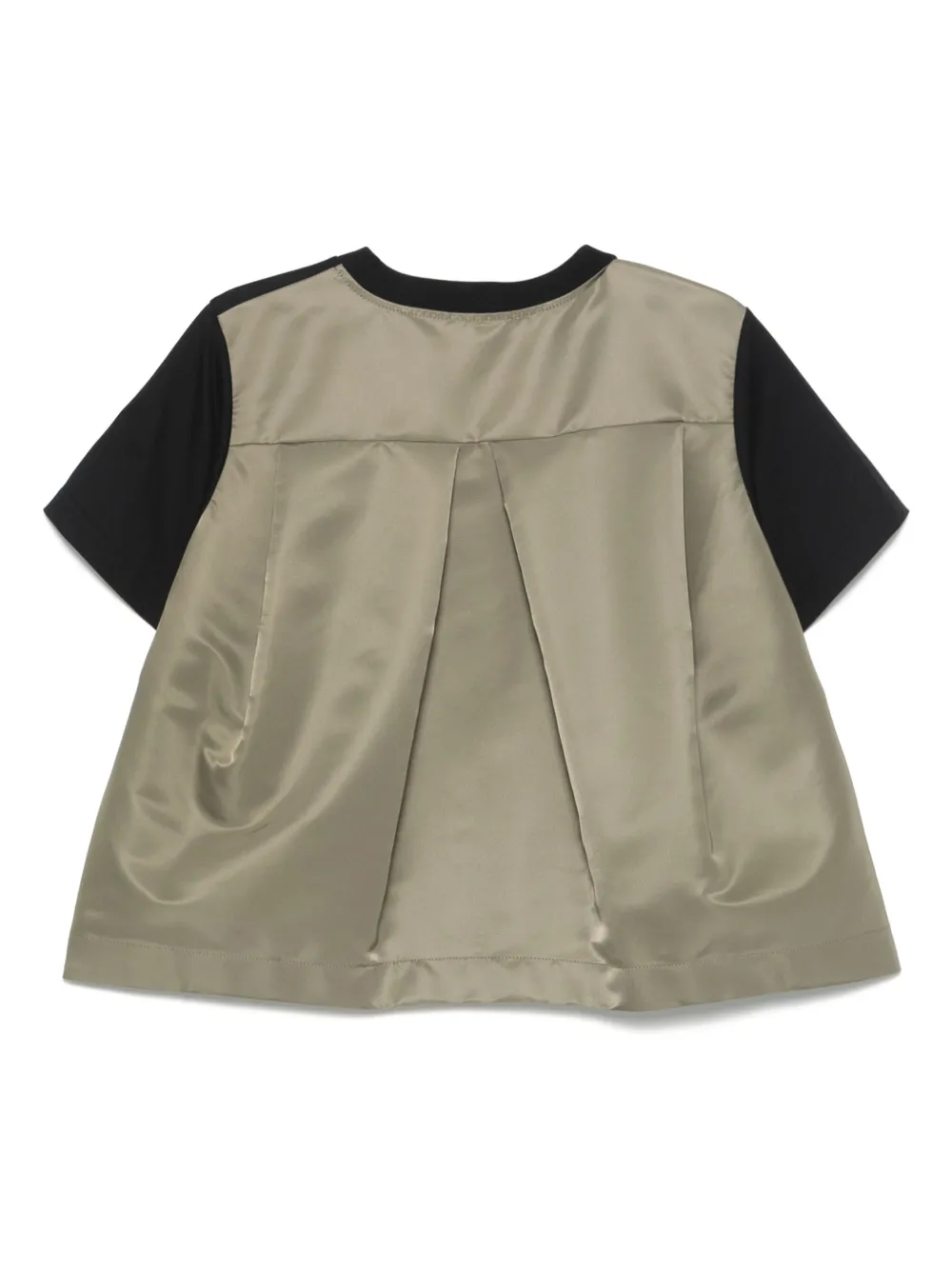 sacai T-shirt met vlakken Zwart