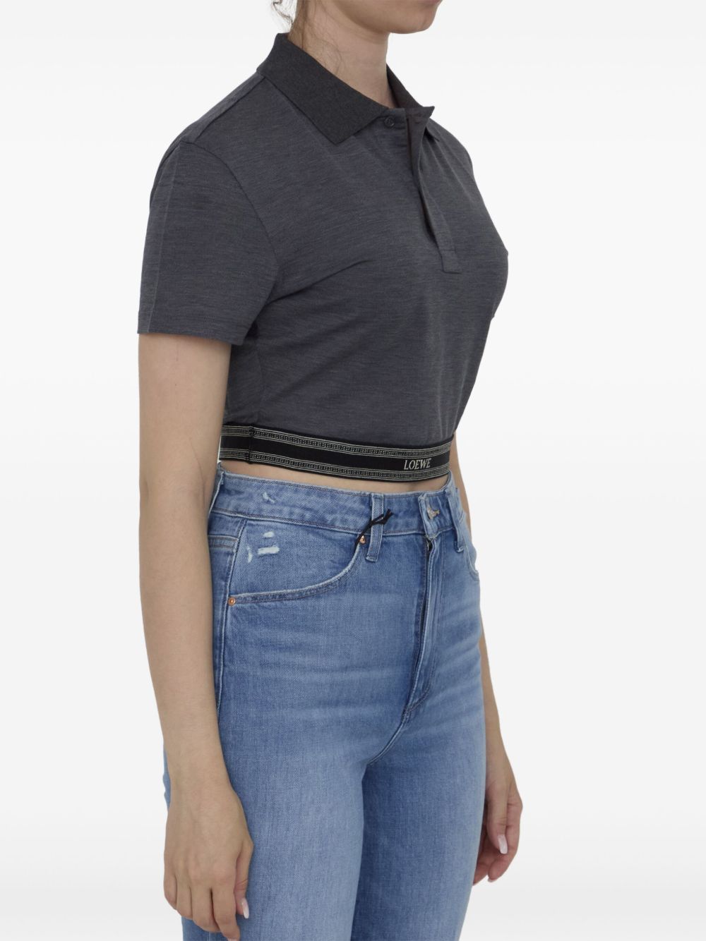 LOEWE Cropped poloshirt - Grijs