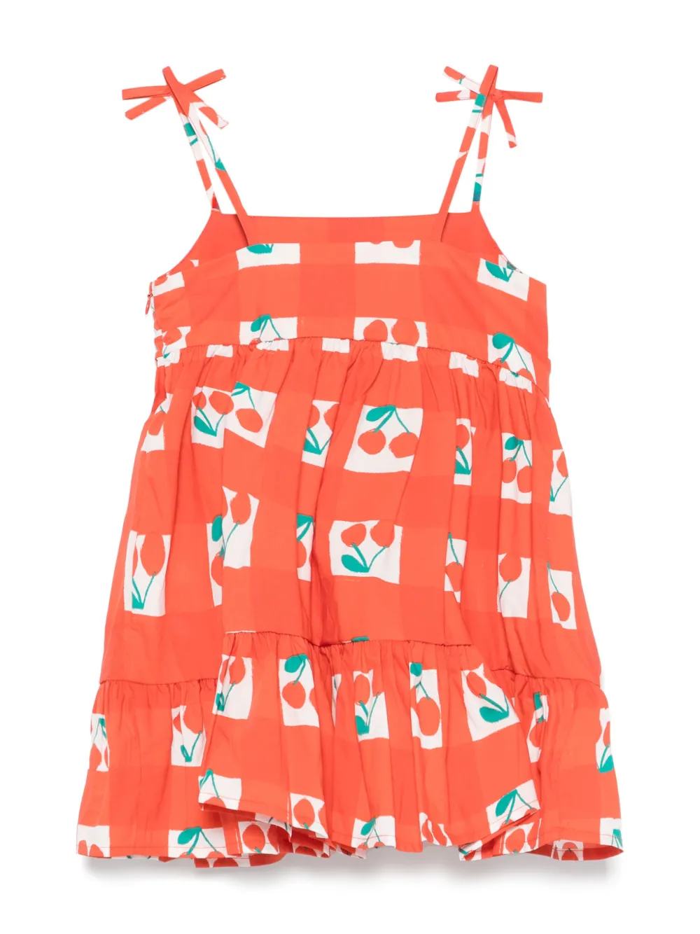 Stella McCartney Kids Jurk met kersenprint - Rood