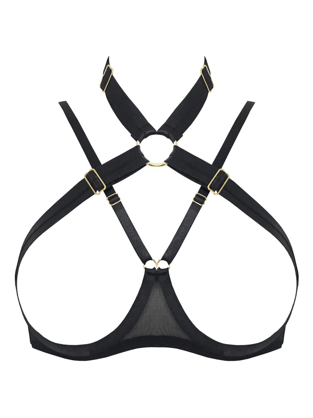 Bordelle Syra Ouvert Wire Bra harness – Black