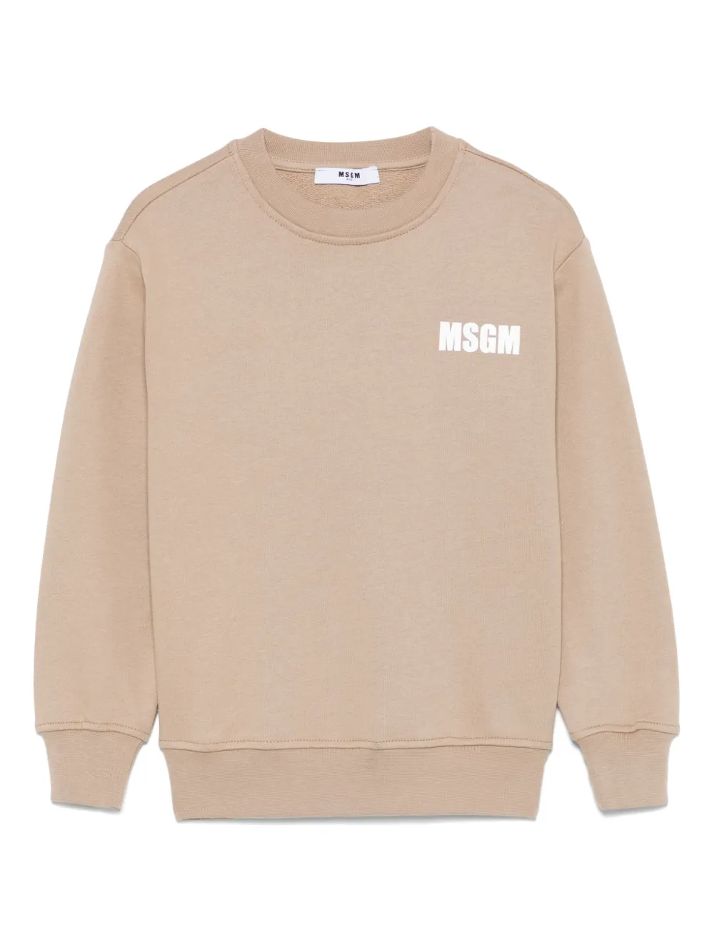 MSGM Kids sudadera con logo estampado | neutro | Image 1