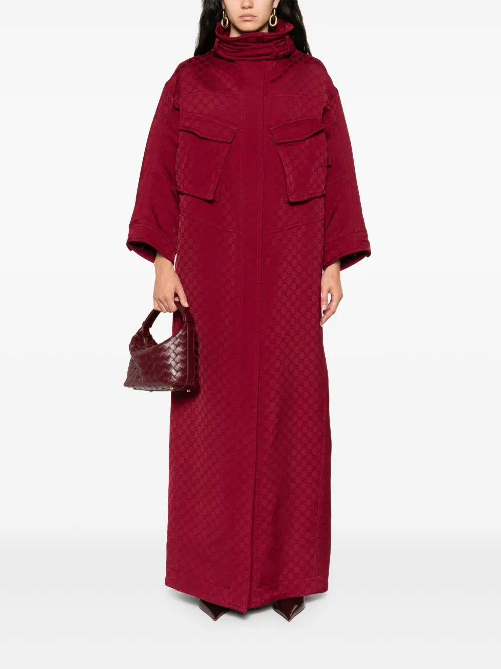 Gucci Jas met jacquard Rood