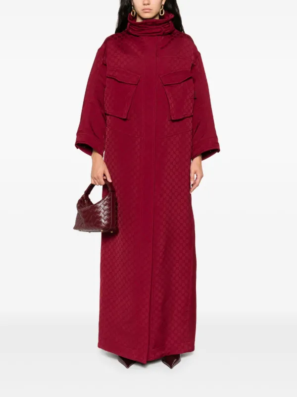 Gucci GGジャカード コート | レッド | FARFETCH JP