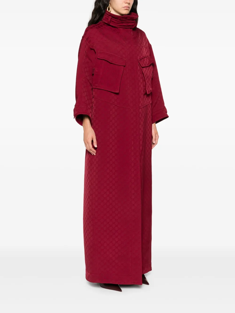 Gucci Jas met jacquard Rood