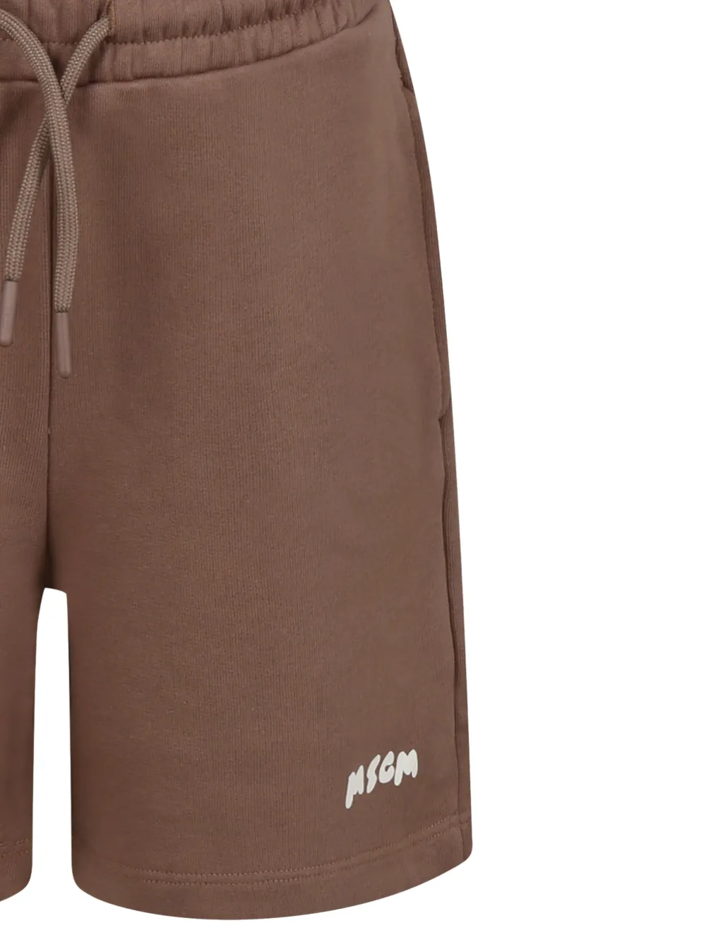 MSGM Kids Trainingsshorts met logoprint Bruin