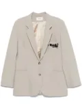 Coperni belted-pocket blazer - Green
