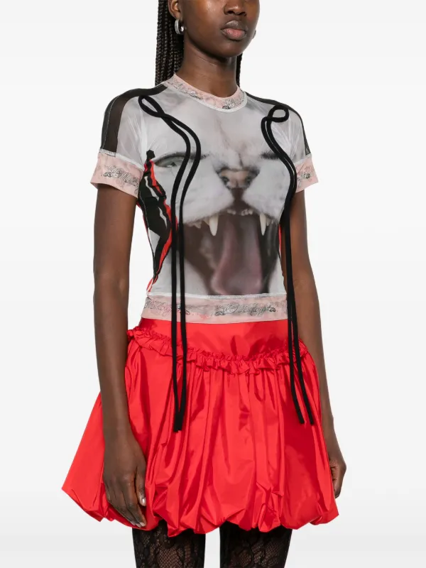 Ottolinger Mesh T-shirt | White | FARFETCH SG