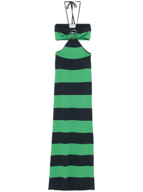 Coperni knitted striped midi dress