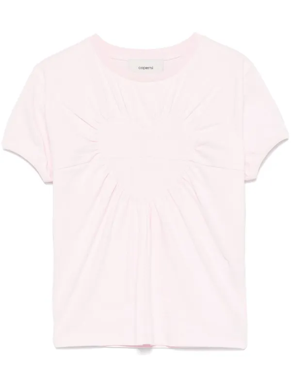 Coperni Tシャツ・カットソー レディース コペルニ 中古　古着 Coperni ハートモチーフ Tシャツ | ピンク | FARFETCH JP