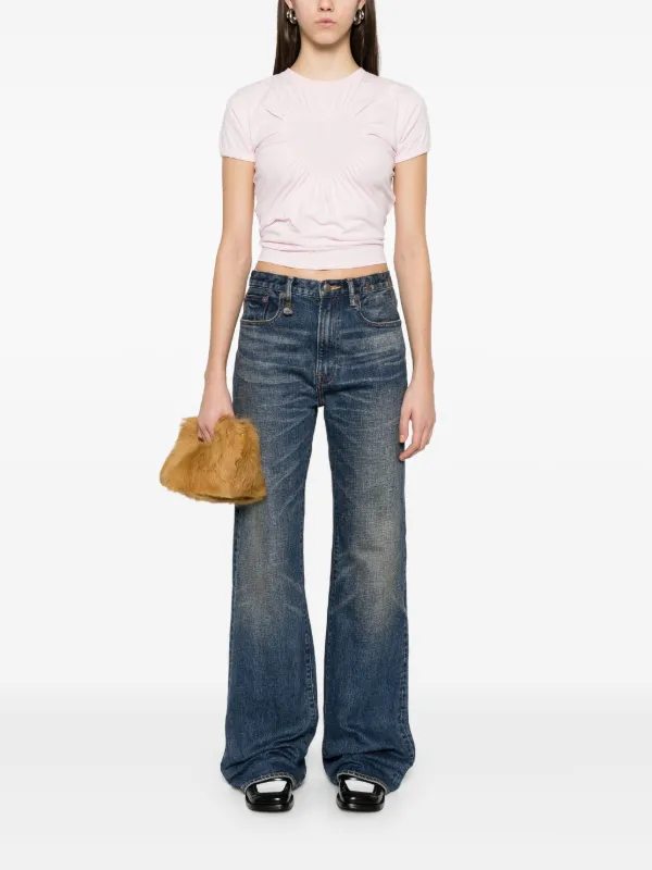 Coperni Gathered heart-motif T-shirt | Pink | FARFETCH JO
