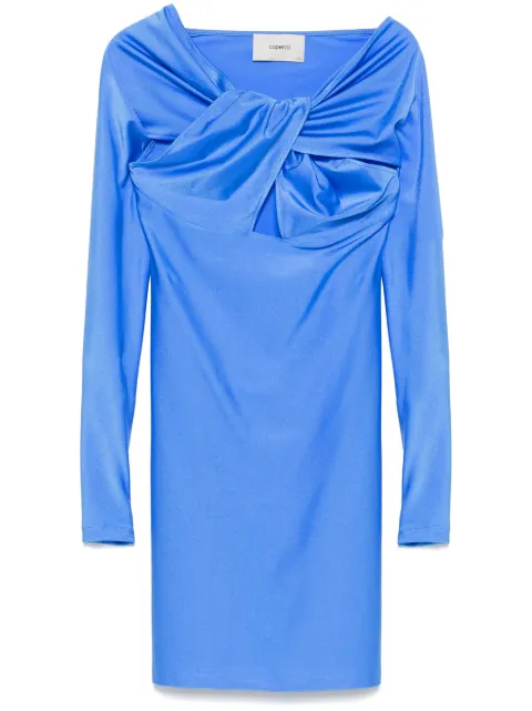Coperni vestido corto con diseño retorcido y abertura