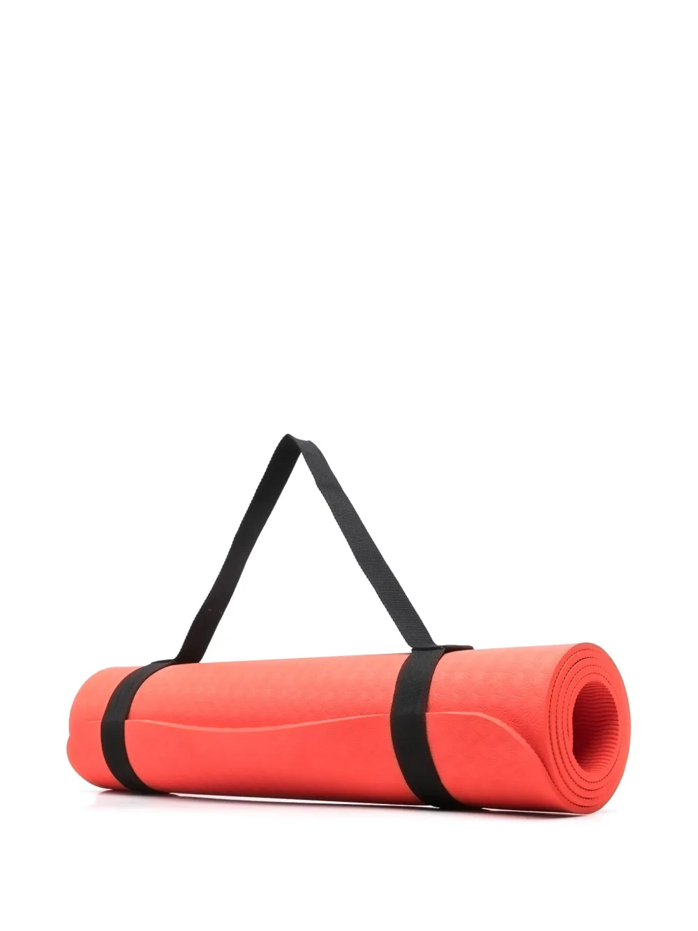 Shop Adidas By Stella Mccartney Debossed Pattern Yoga Mat In Orange