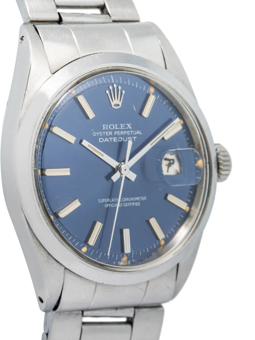 Pre-owned Rolex Datejust 36mm In Blue