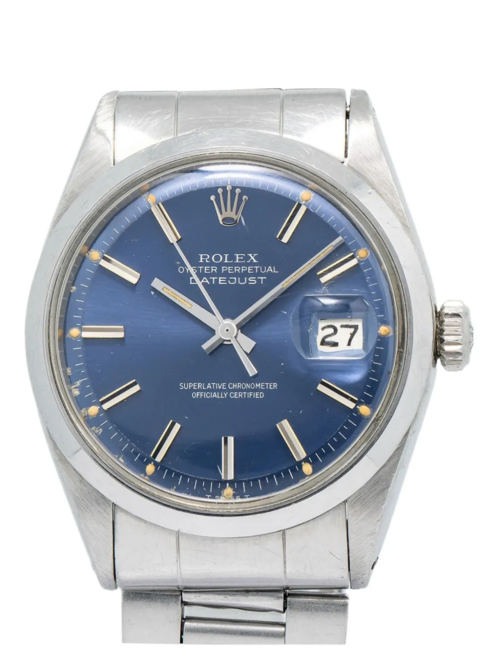 Pre-owned Rolex Datejust 36mm In Blue