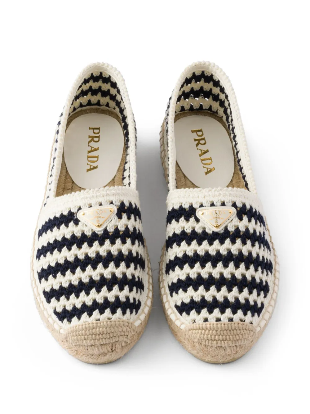 Prada crochet espadrilles Blue