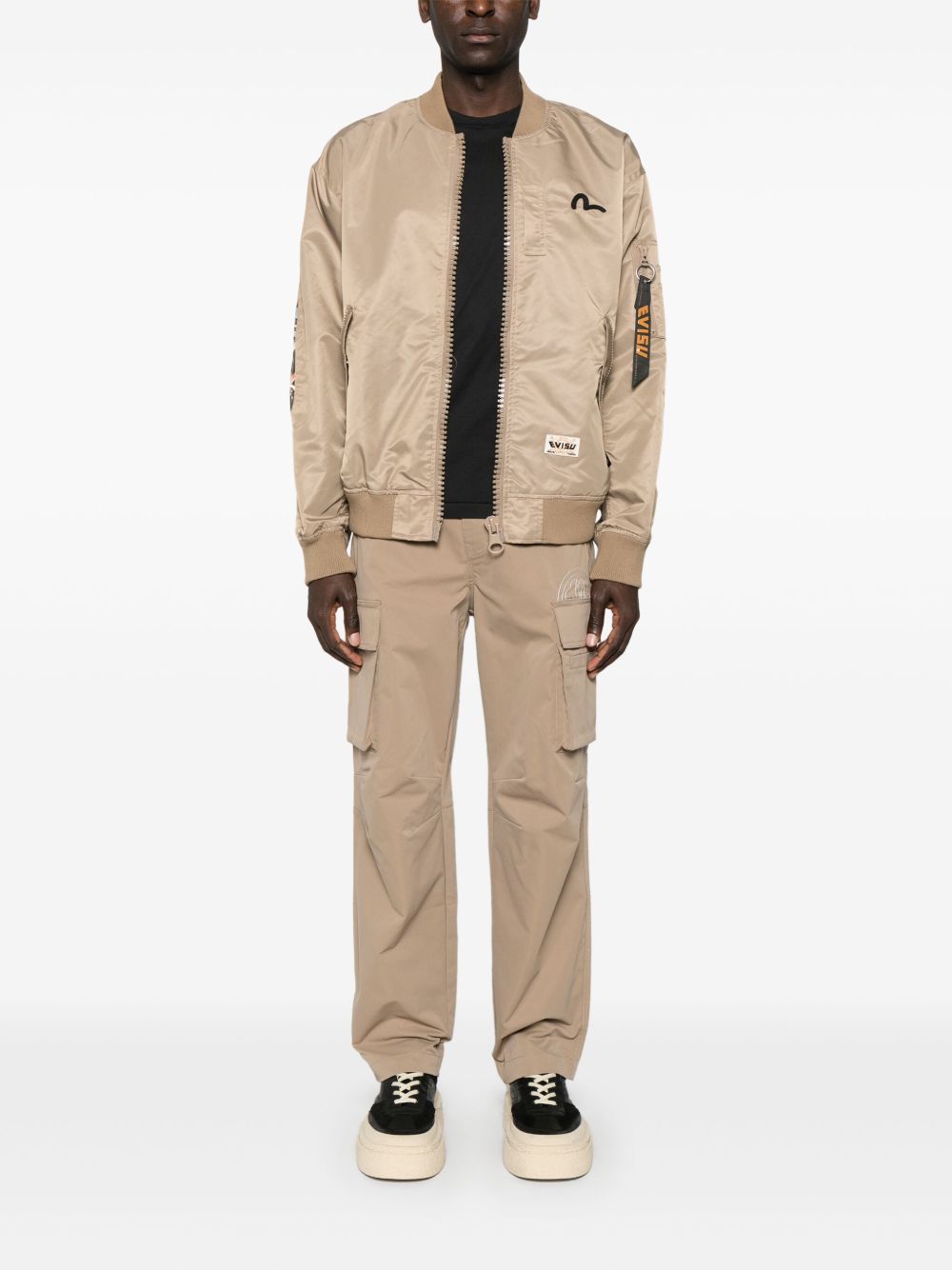 EVISU Virtual Vacation bomber jacket - Neutrals