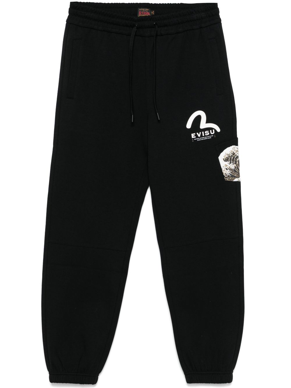 EVISU logo-print track trousers - Black