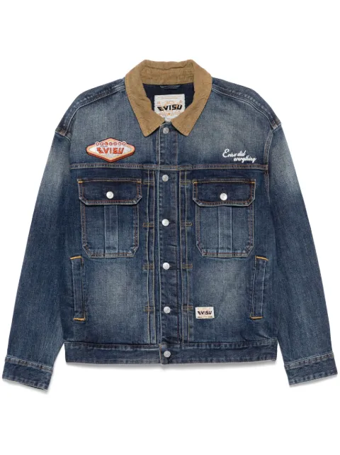 EVISU embroidered denim jacket