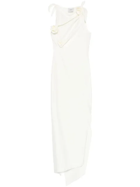 Coperni asymmetric flower maxi dress