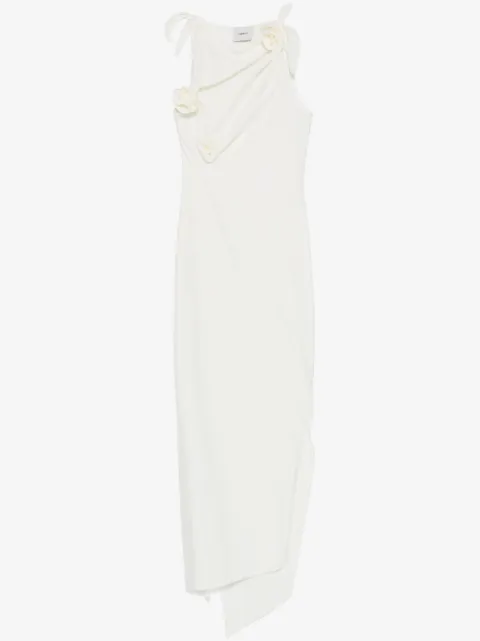 Coperni asymmetric flower maxi dress