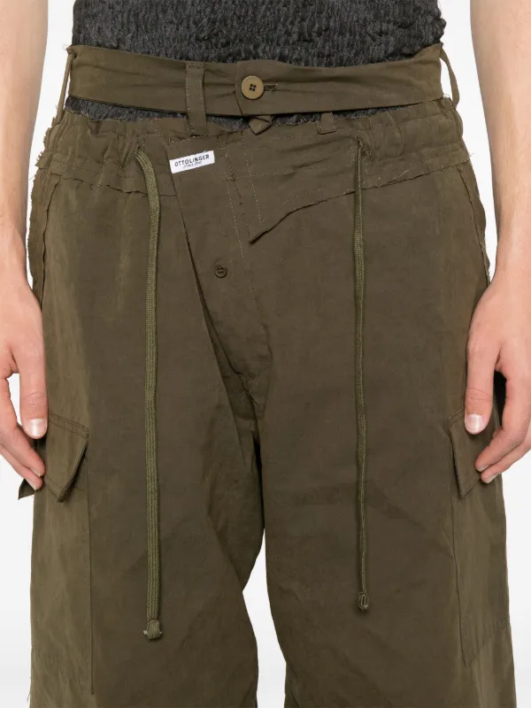 Ottolinger Baggy Cargo Trousers | Green | FARFETCH
