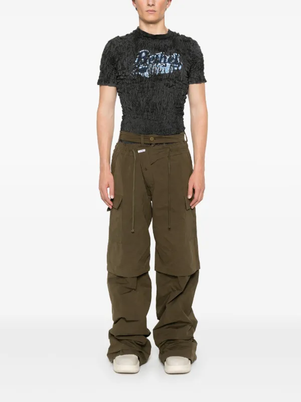 パンツ Ottolinger Pants xs Ottolinger Baggy Cargo Trousers | Green | FARFETCH