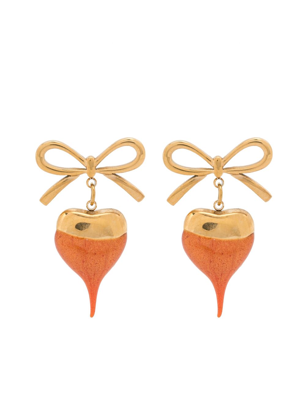 Ottolinger Bow Heart earrings - Gold