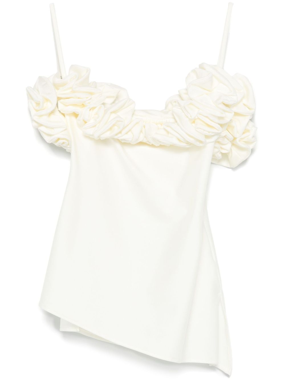 Coperni ruffled top - White