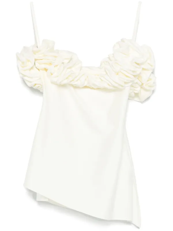 Coperni Ruffled Top in White
