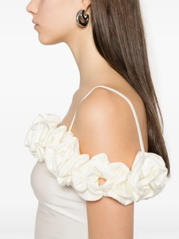 Coperni Ruffled Top | White | FARFETCH