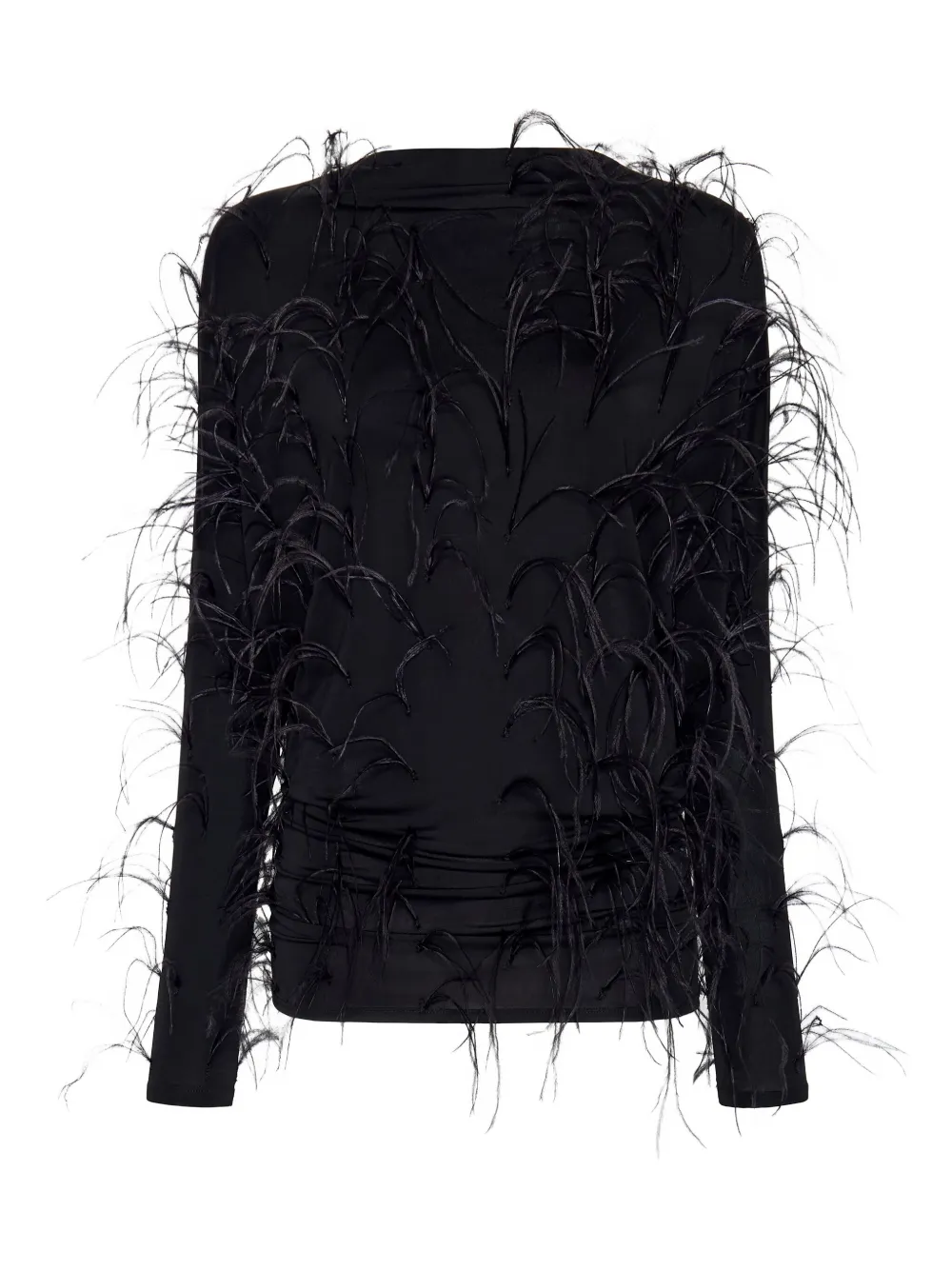 Lapointe Feather-detail Blouse