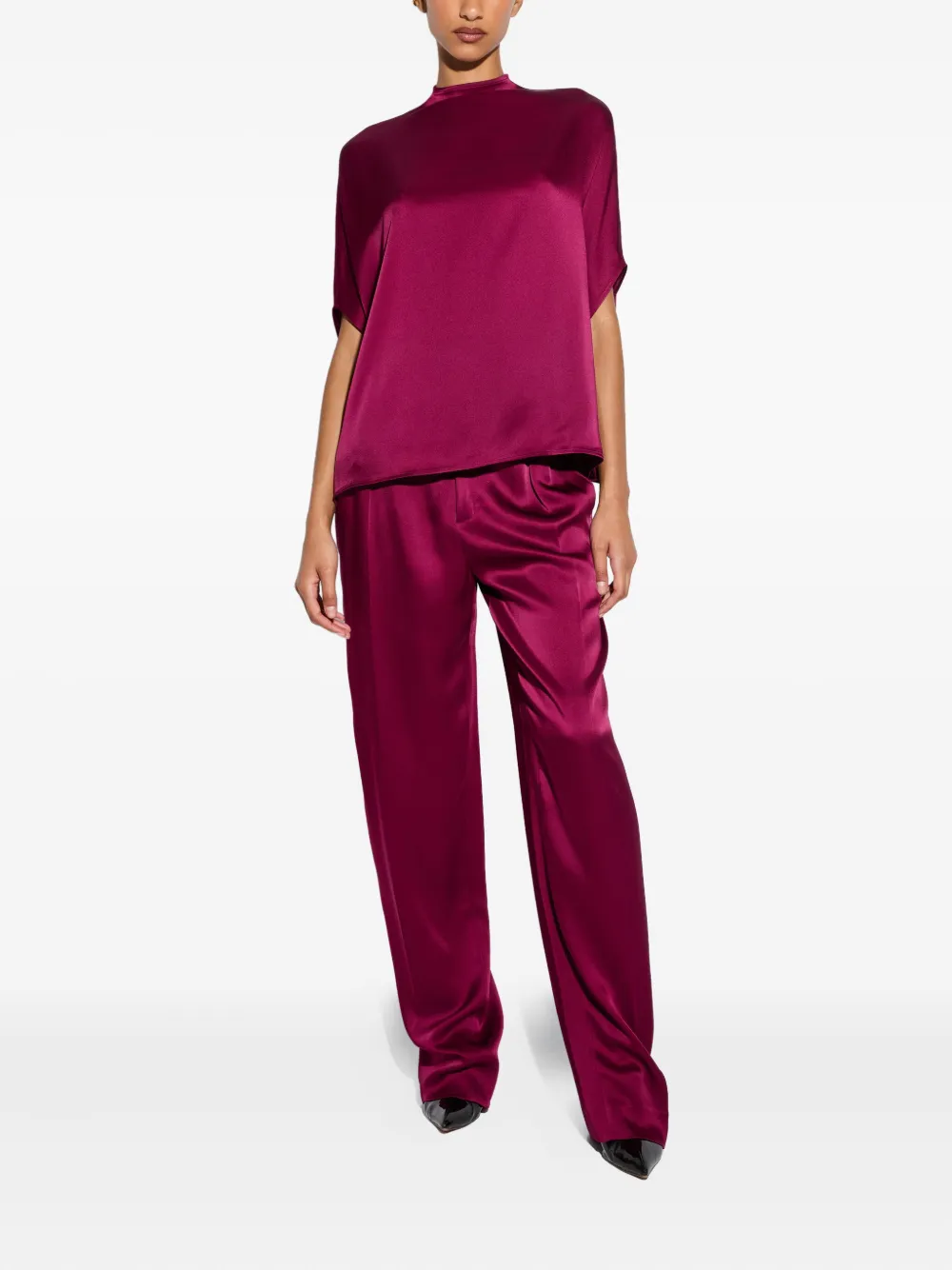 LAPOINTE satin top - Paars