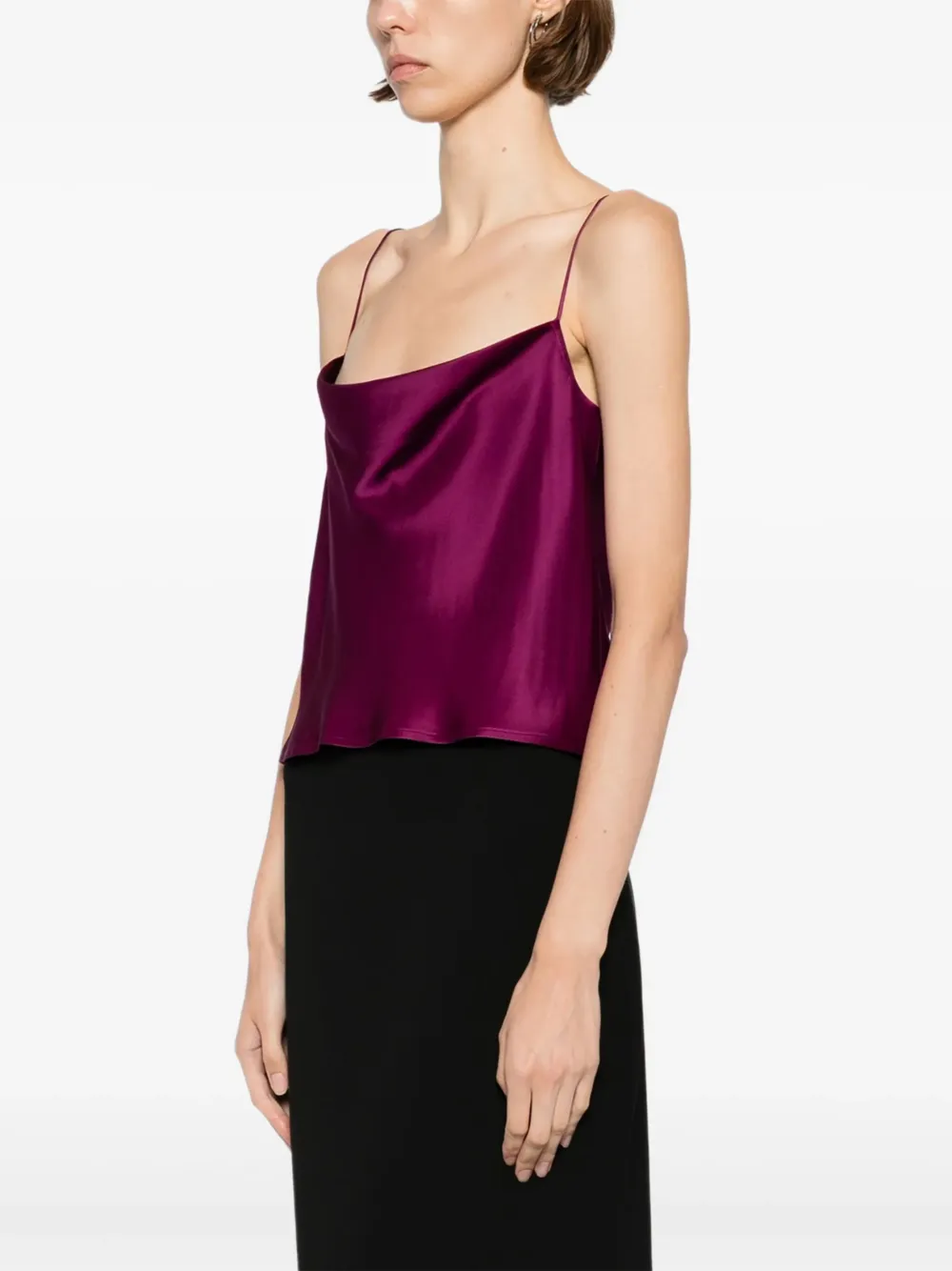 LAPOINTE Jurk met verendetail Paars