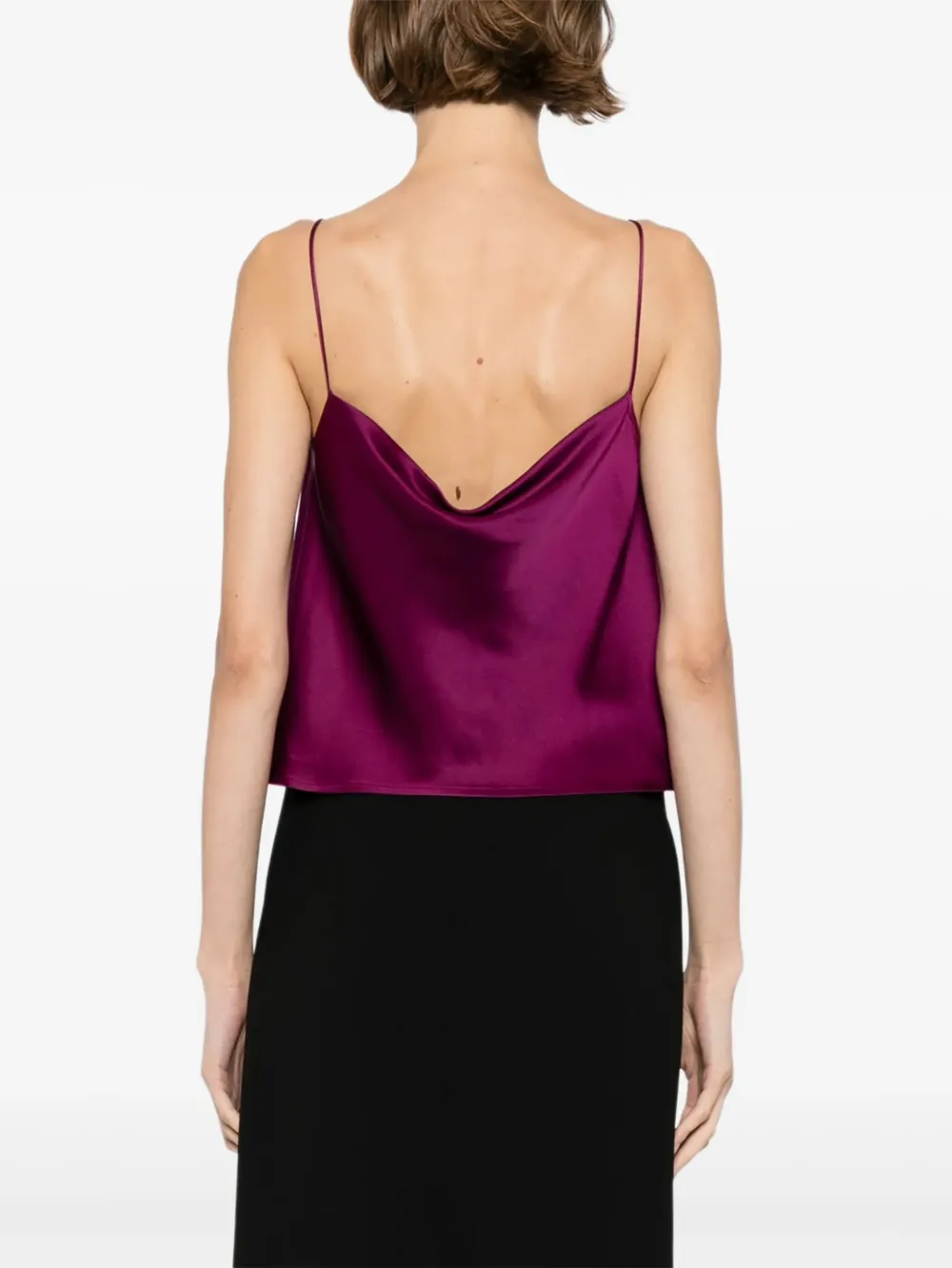 LAPOINTE Jurk met verendetail Paars