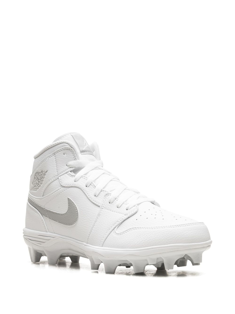 Jordan Jordan 1 Mid "White Grey Fog" cleats - Wit