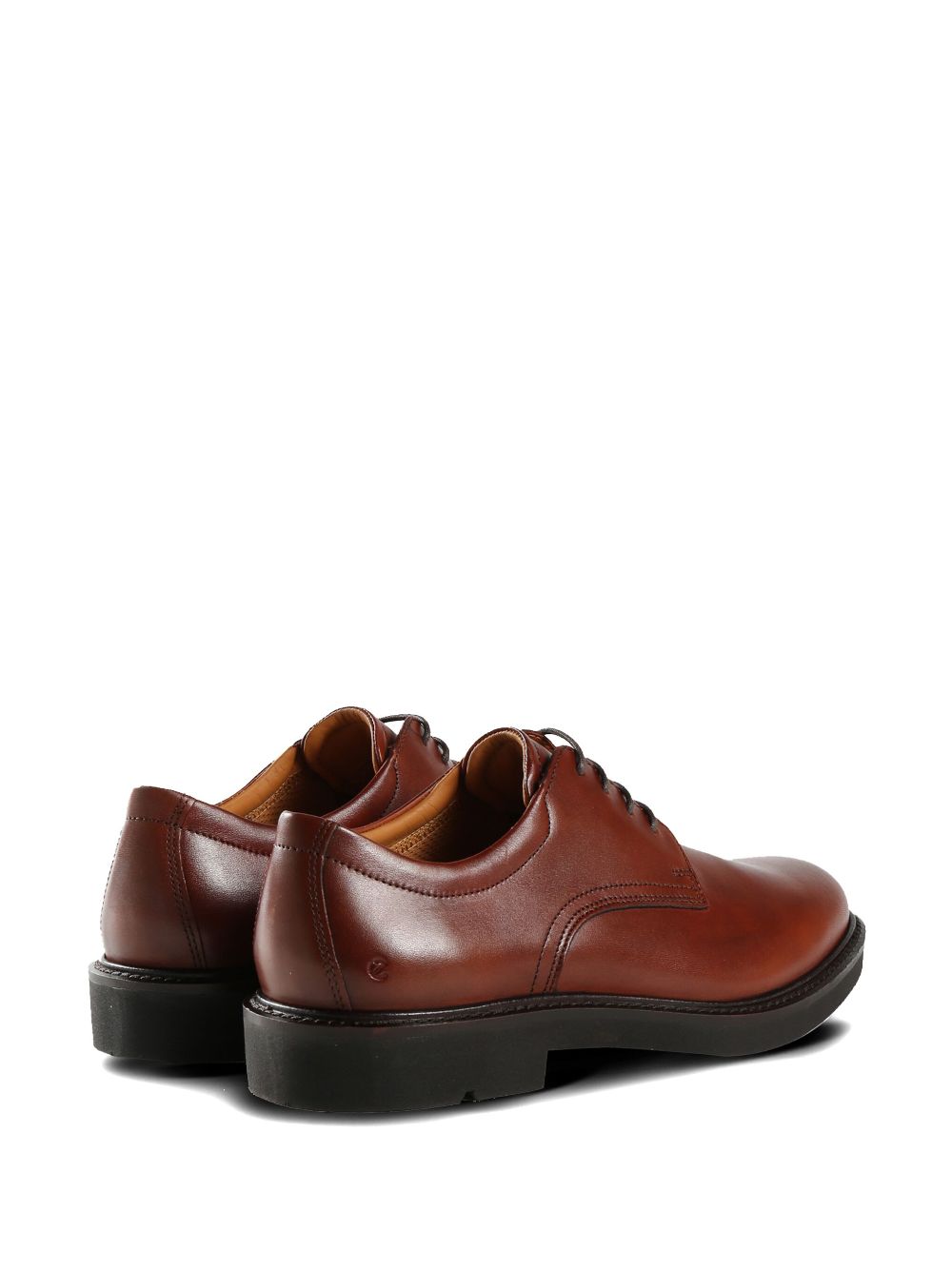 ECCO leather derby shoes Brown