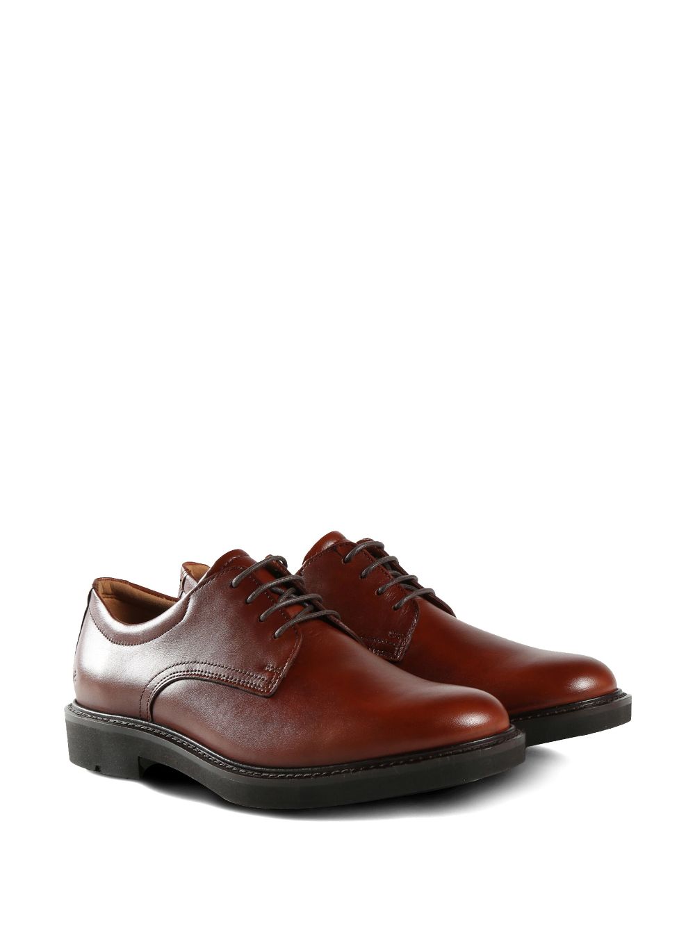 ECCO leather derby shoes - Brown