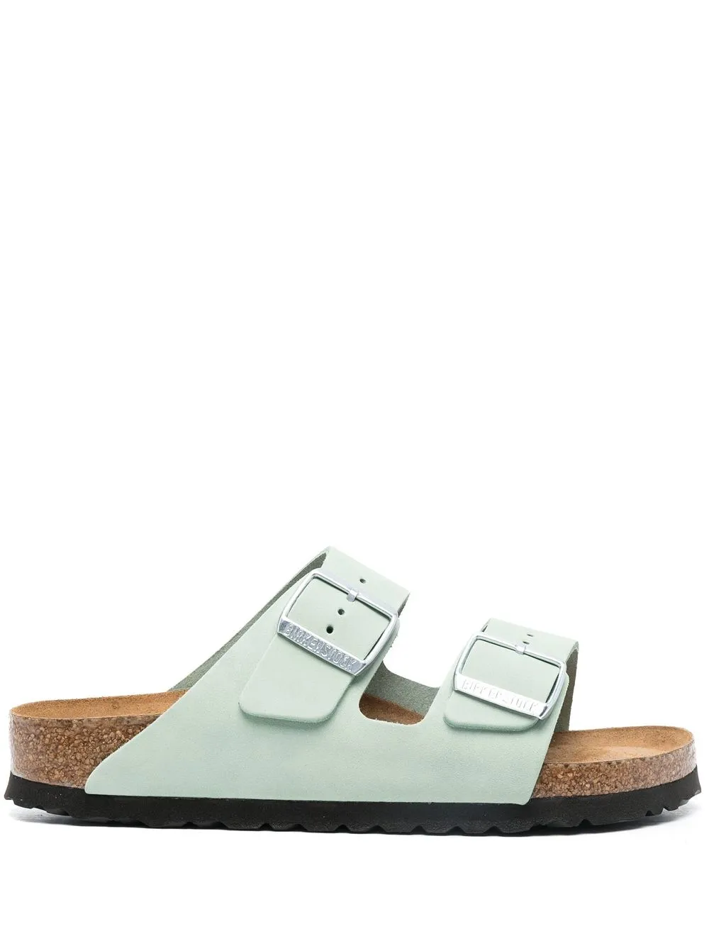 Birkenstock Arizona buckled 35mm slides MATCHA