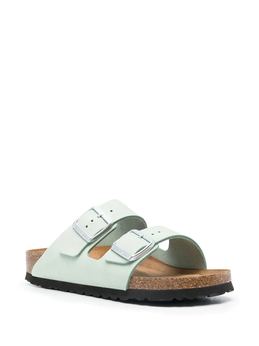 Birkenstock Arizona buckled 35mm slides MATCHA