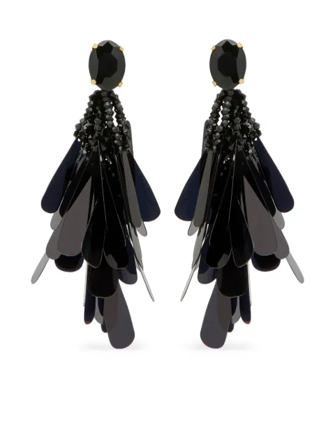 Oscar de la Renta embellished drop earrings
