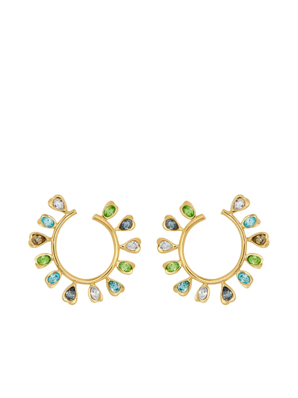 Oscar de la Renta フープピアス - ゴールドトーン Oscar de la Renta フープピアス - ゴールドトーン