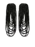 Oscar de la Renta Beaded Curtain earrings - Black