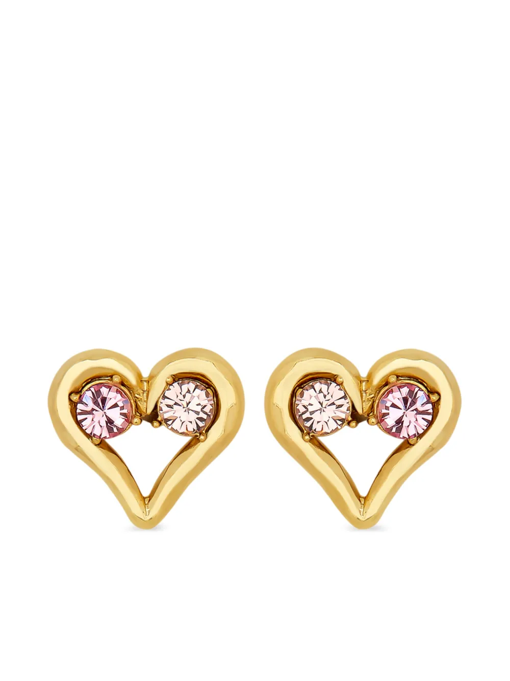 Image 1 of Oscar de la Renta 하트 스터드 이어링