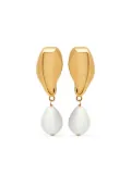 Oscar de la Renta embellished drop earrings - Gold