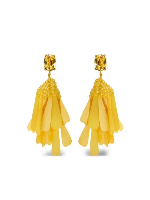 Boucles d'oreilles à sequins - Oscar de la Renta - Modalova