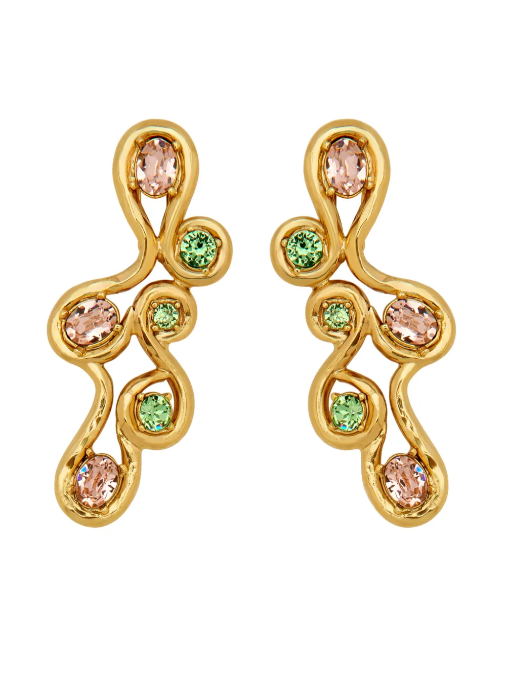 Image 1 of Oscar de la Renta 크리스털 랩 이어링