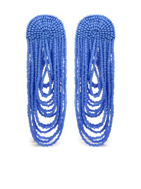 Oscar de la Renta Beaded Curtain earrings